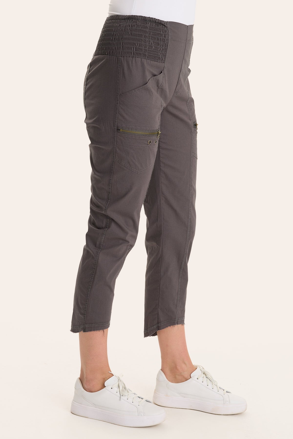 Core by XCVI Acker Zipper Slim Crop 