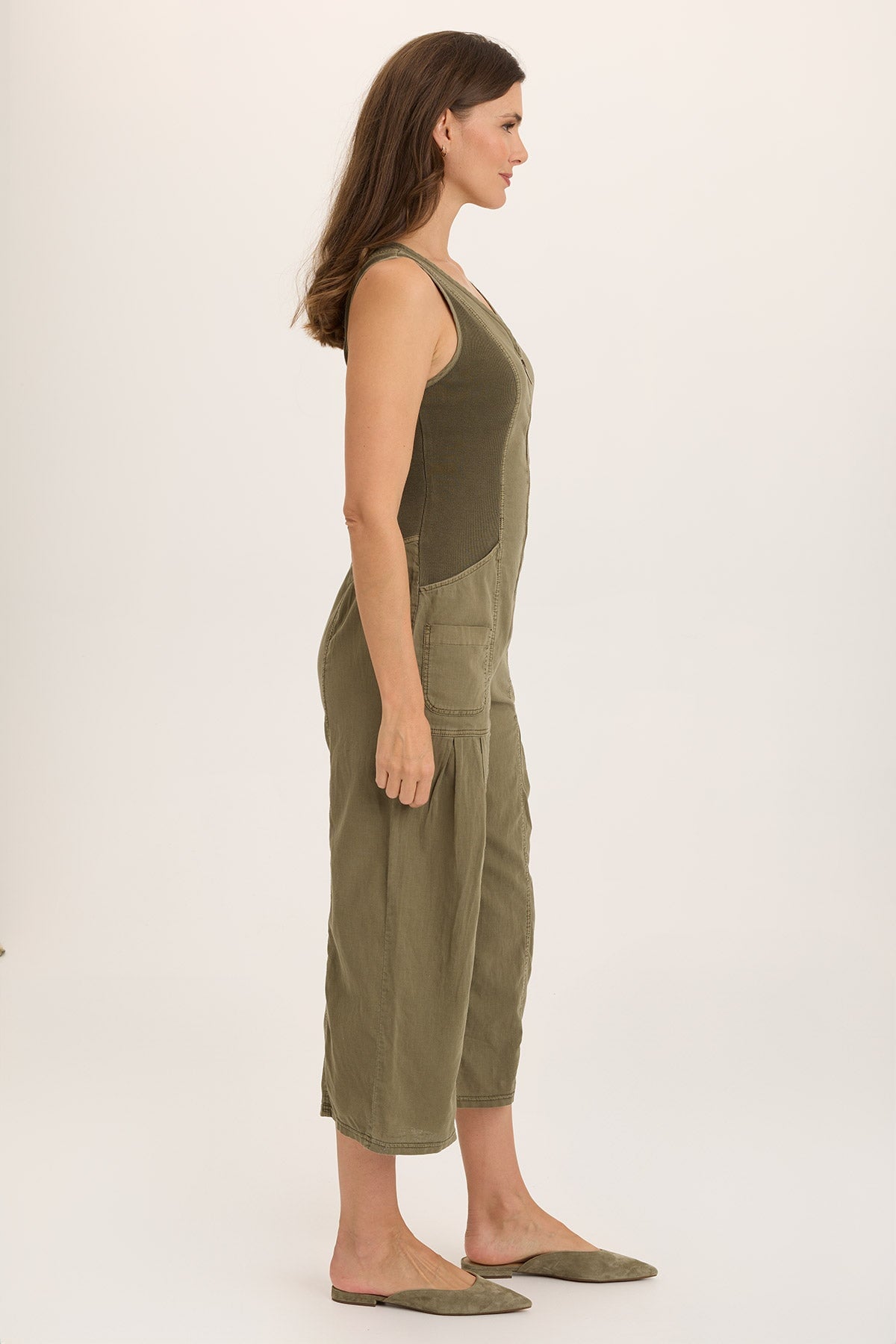 Wearables Linen Macgowan Wide Leg Zipper Jumpsuit 